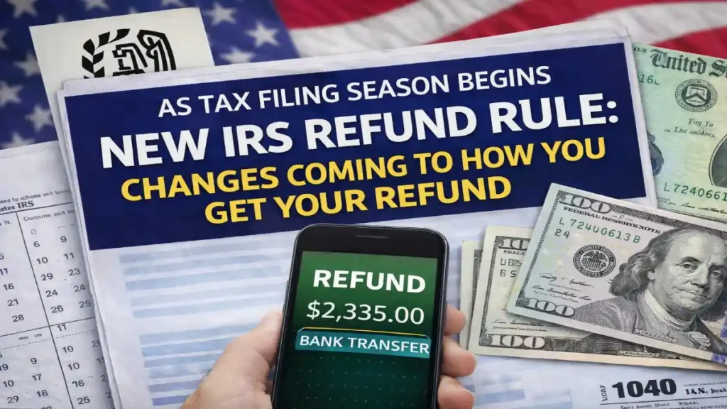 IRS refund changes, tax filing season update, new IRS refund process, tax refund delivery changes, IRS direct deposit refunds, tax season 2026 news, IRS security updates, faster tax refunds USA, IRS refund system update